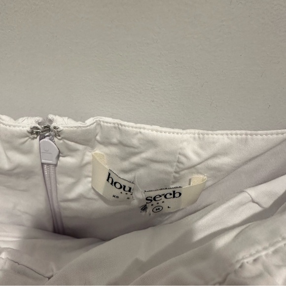 House of CB Natassia White Cotton Mini Dress Medium - Picture 10 of 12